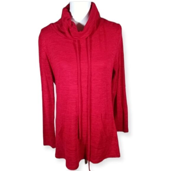 LEO ROSI RED SWEATSHIRT SZ.M EUC - Picture 1 of 8